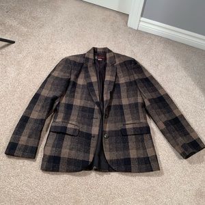 London Fog Plaid Blazer